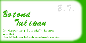 botond tulipan business card